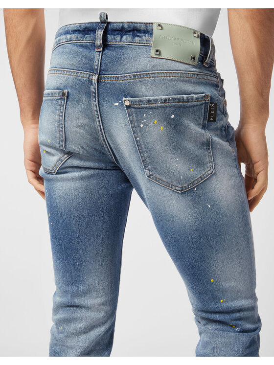 PHILIPP PLEIN PHILIPP PLEIN Jeansy 26867 Niebieski Straight Leg
