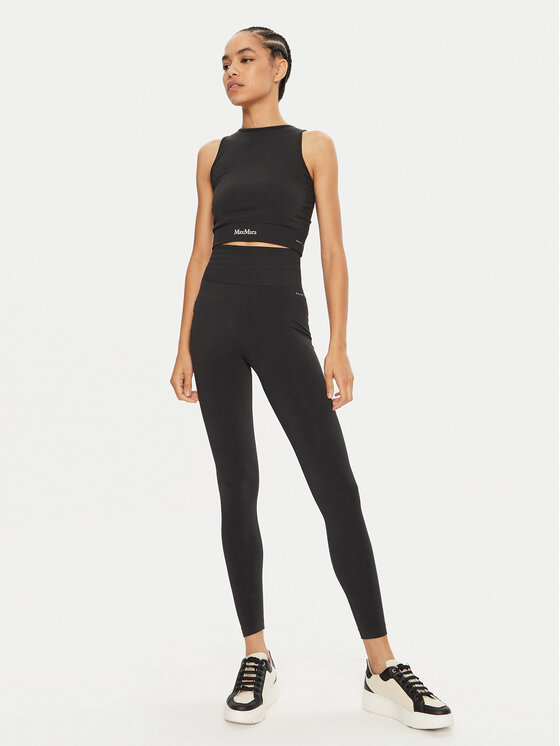 Max Mara Leisure Max Mara Leisure Top Urago 2426366208 Črna Slim Fit