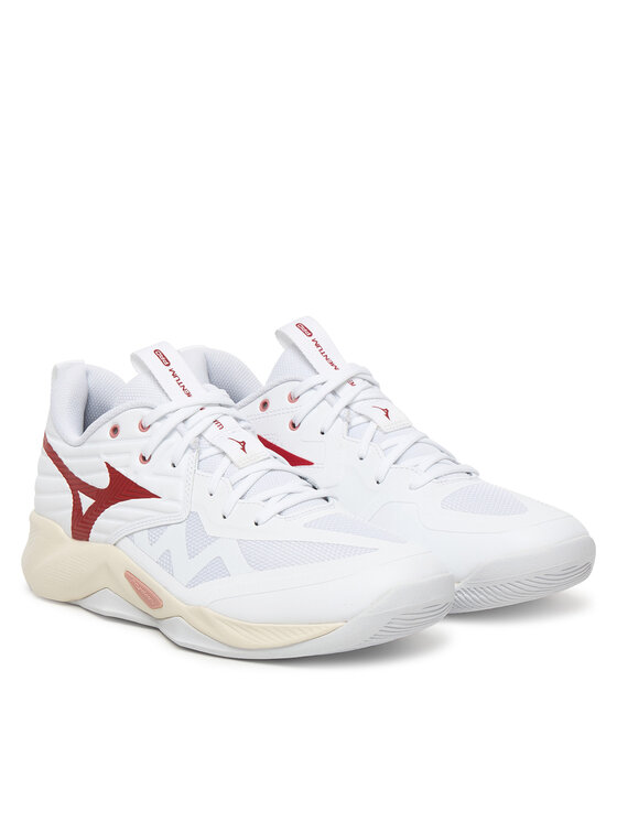 Mizuno Mizuno Čevlji za športe v zaprtih prostorih Wave Momentum Pro V1GC2540 73 Bela