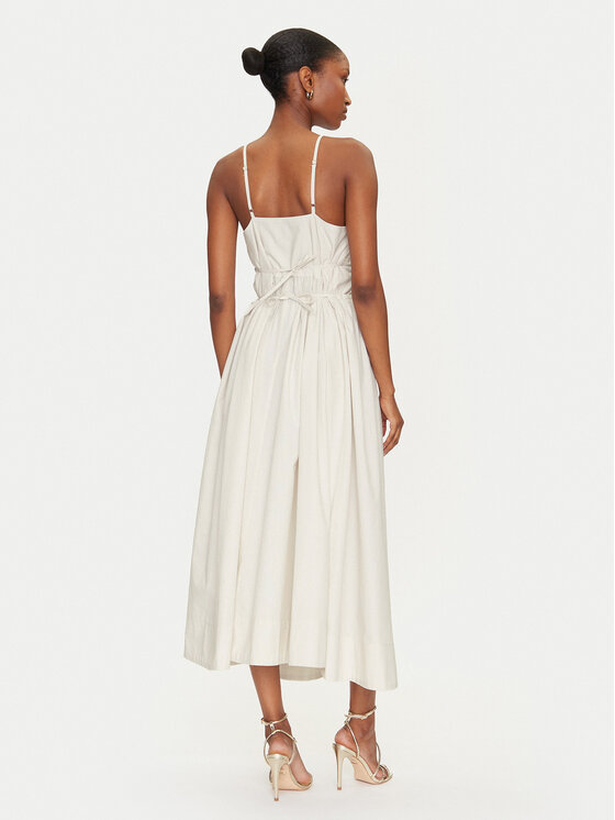 Herskind Herskind Sukienka letnia Miranda 5571172 Écru Regular Fit
