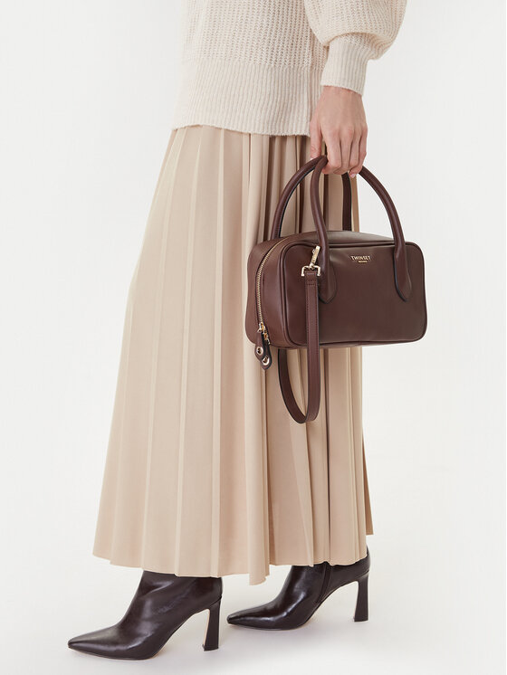 TWINSET TWINSET Ročna torba 252TD8062 Rjava