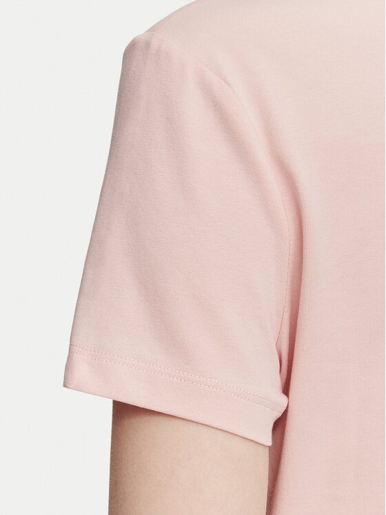Guess Guess T-Shirt W6YI56 K5028 Světle růžová Slim Fit