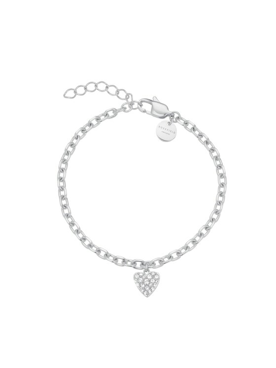 Rosefield Rosefield Bransoletka DIAMOND HEARTS Srebrny