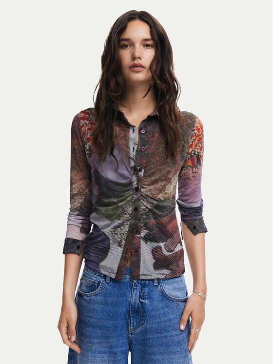 Desigual Desigual Блузка Maryland 24WWTK57 Кольоровий Slim Fit