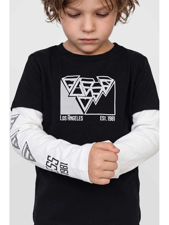 Guess Kids Guess Kids T-Shirt 185497 Černá Classic Fit