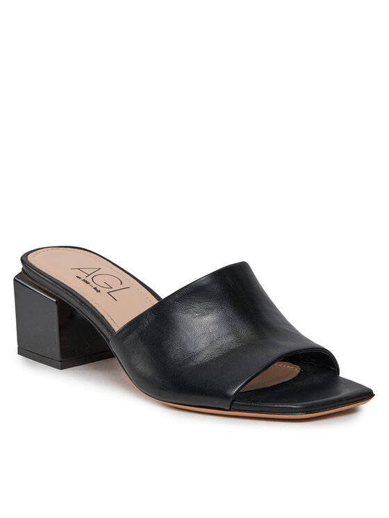 AGL AGL Šlepetės Angie Mule D660011PCKB0741013 Juoda
