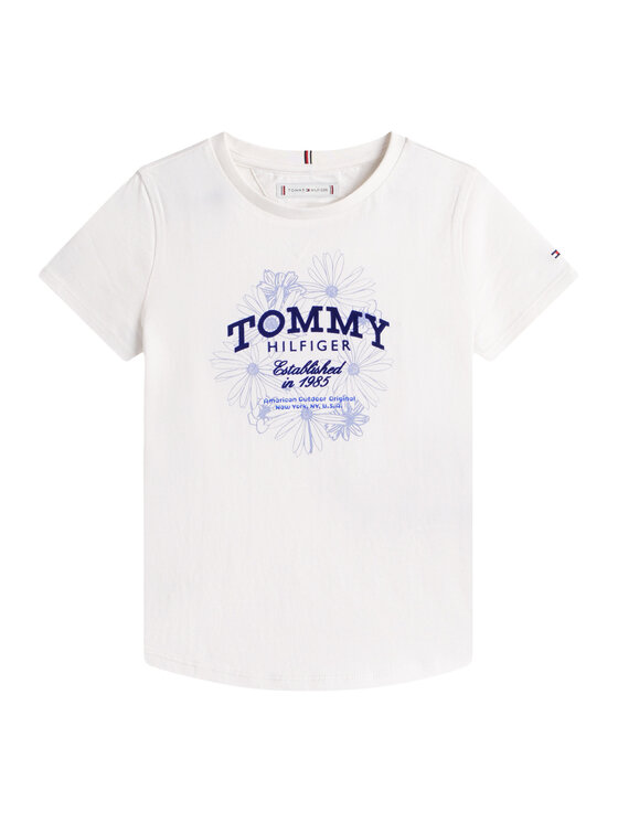 Tommy Hilfiger Tommy Hilfiger T-Shirt KG0KG09257 Bílá Regular Fit