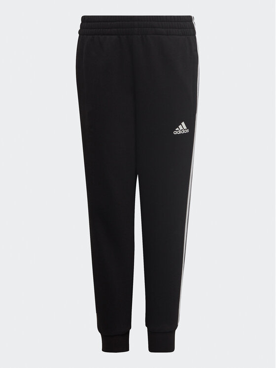 Adidas Spodnji Del Trenirke Adidas Essential 3-Stripes Joggers H65796 Črna Regular Fit