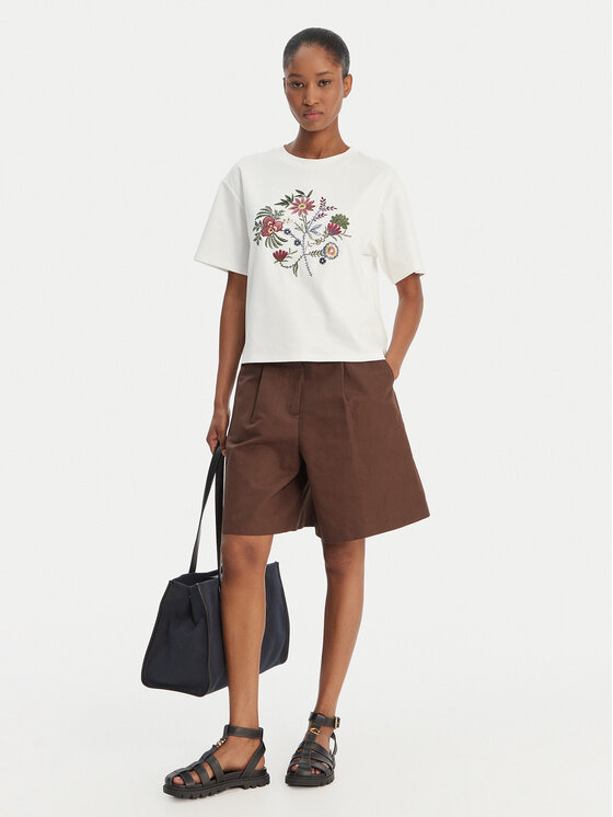Weekend Max Mara Weekend Max Mara Bermudy Ecuba 2615141022 Brązowy Loose Fit