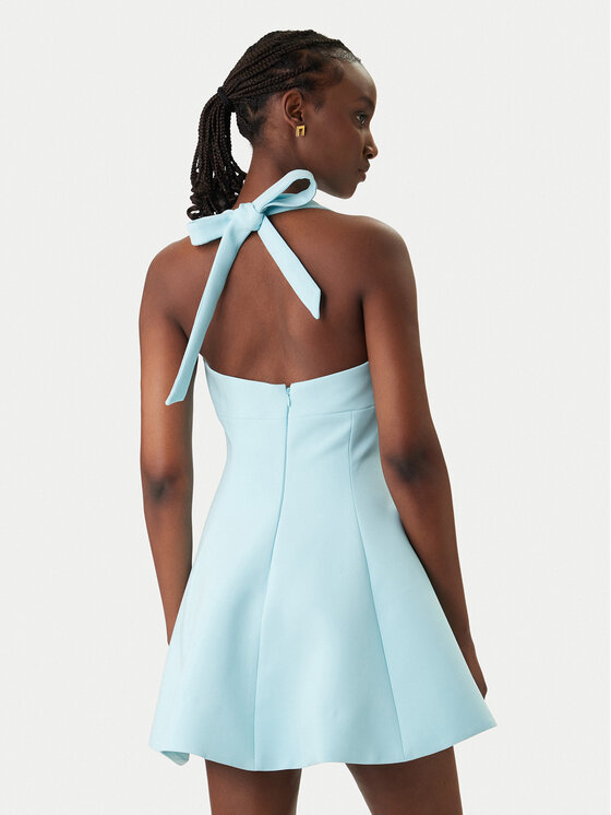 Bardot Bardot Koktejlové šaty Deserae Halter Neck 60380DB Modrá Regular Fit