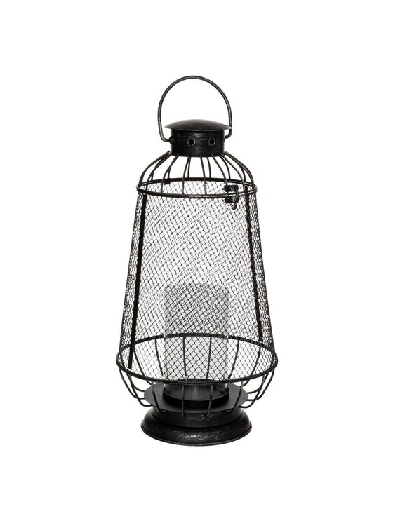 MIAhome MIAhome Lampion metalowy TRAFORATO 43,5 cm Czarny