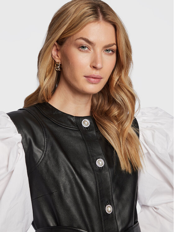 Custommade Custommade Odinė suknelė Jada 999418448 Juoda Regular Fit