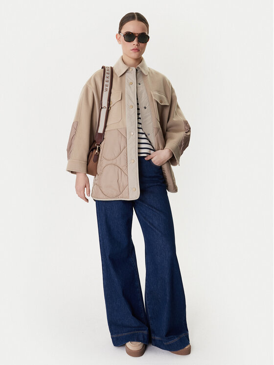 Weekend Max Mara Weekend Max Mara Demisezoninė striukė Ossola 2615481011 Smėlio Relaxed Fit