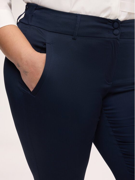 Fiorella Rubino Fiorella Rubino Pantaloni di tessuto P058L002445N034 Blu Slim Fit