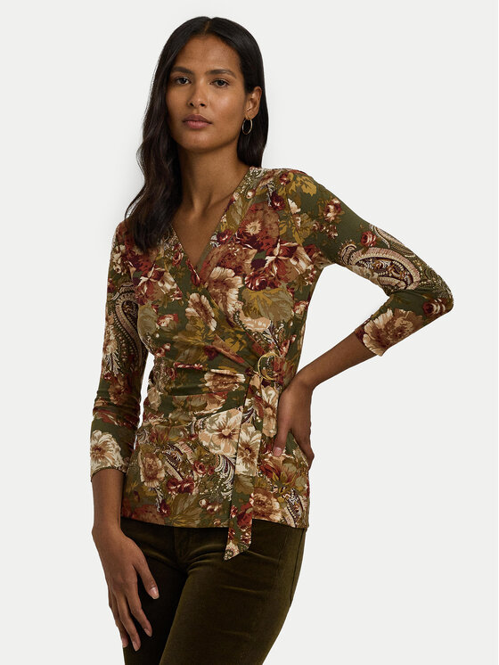 LAUREN RALPH LAUREN LAUREN RALPH LAUREN Blúz 200951314001 Zöld Regular Fit