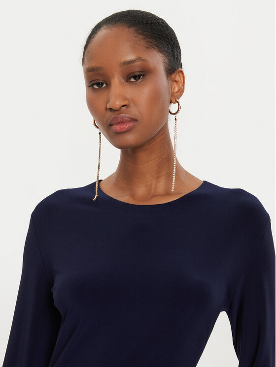NORMA KAMALI NORMA KAMALI Večerné šaty KK2243PLE33951 Tmavomodrá Slim Fit