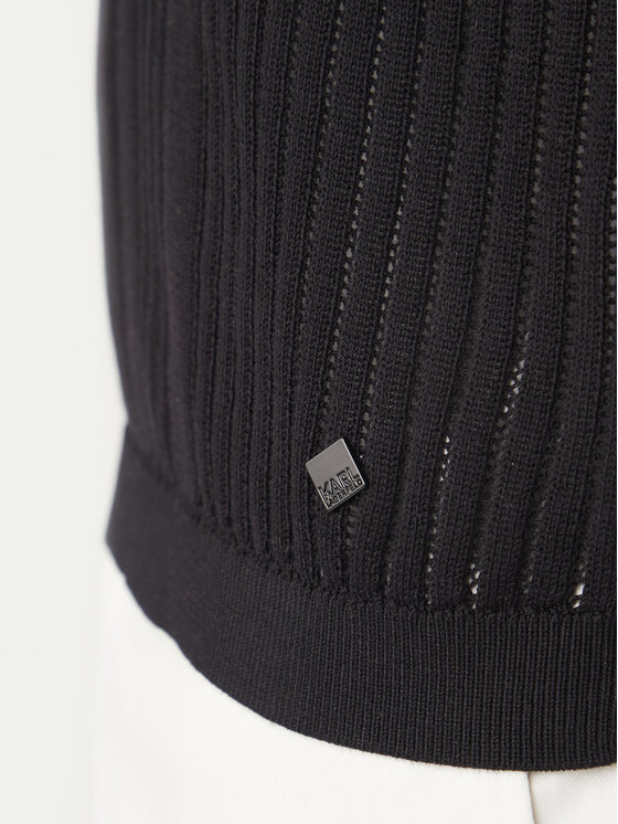 KARL LAGERFELD KARL LAGERFELD Поло 655016 562304 Чорний Regular Fit