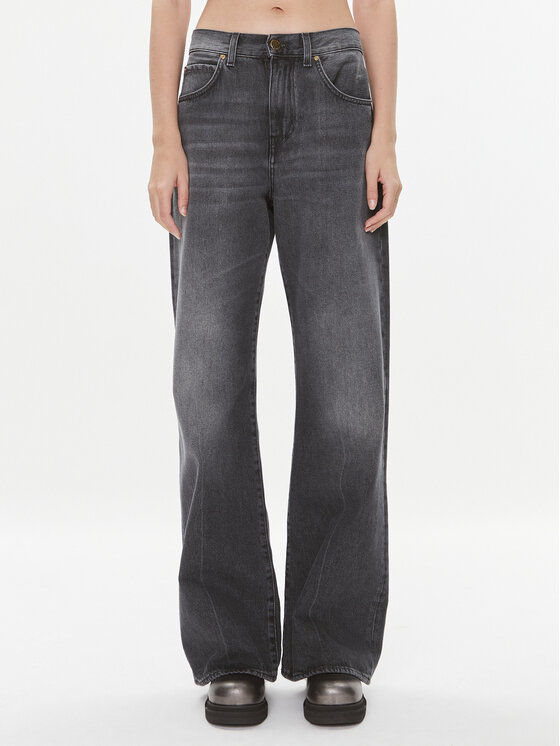 Pinko Džínsy Wanda 101733 A13Z Sivá Wide Leg