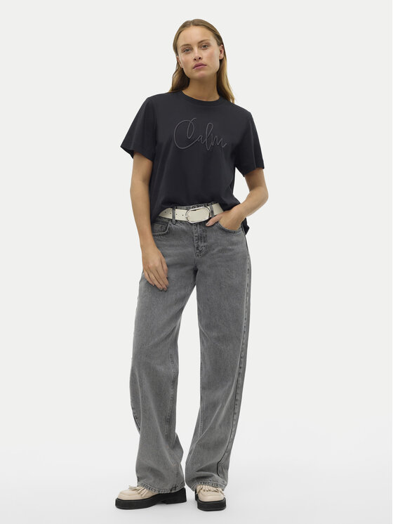 Vero Moda Vero Moda T-krekls Fea 10321312 Melns Loose Fit