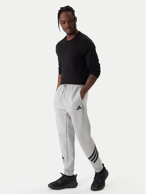 adidas adidas Sporta bikses Future Icons 3-Stripes JD4867 Pelēks Regular Fit