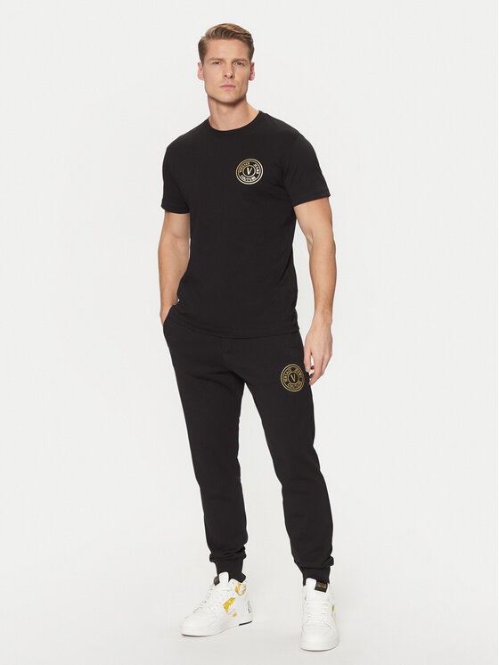 Versace Jeans Couture Versace Jeans Couture Donji dio trenerke 78GAAT00 Crna Regular Fit