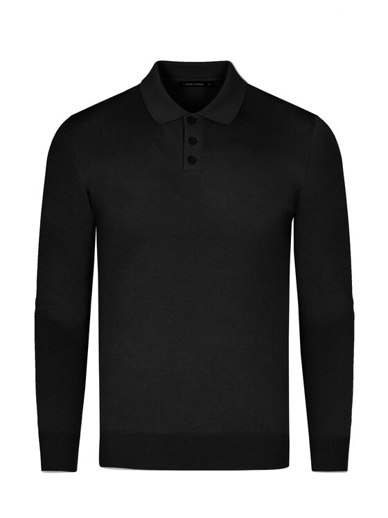Volcano Volcano Sweter S-MARIO Czarny Regular Fit