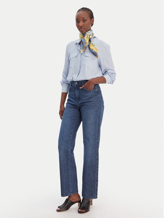 Marella Marella Džinsi 2613181024 Zils Wide Leg