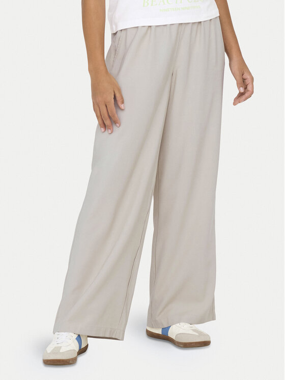 ONLY ONLY Medžiaginės kelnės Aris 15337956 Smėlio Straight Fit