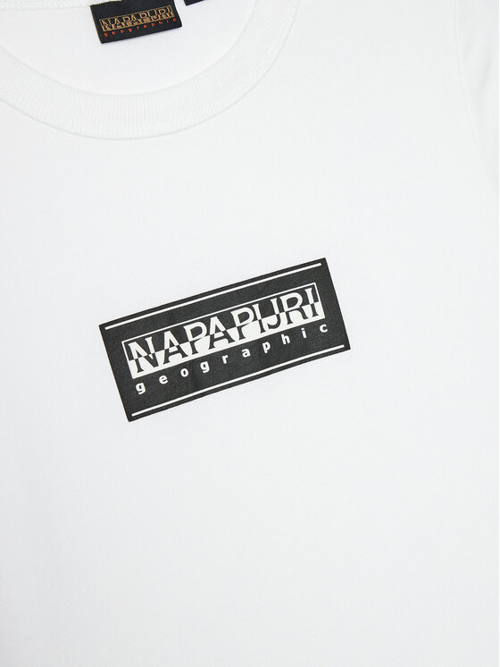 Napapijri Napapijri T-särk Chamois NP0A4HYL S Valge Regular Fit