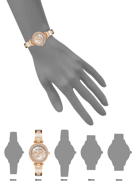Anne Klein Anne Klein Zegarek AK-1980BMRG Różowe złoto