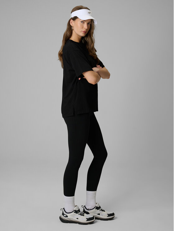 4F 4F Legginsy BASIC+ Czarny Slim Fit