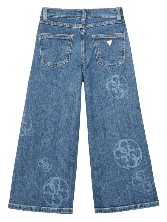 Guess Guess Jeansy J5YA11 D4MS0 Niebieski Palazzo Fit