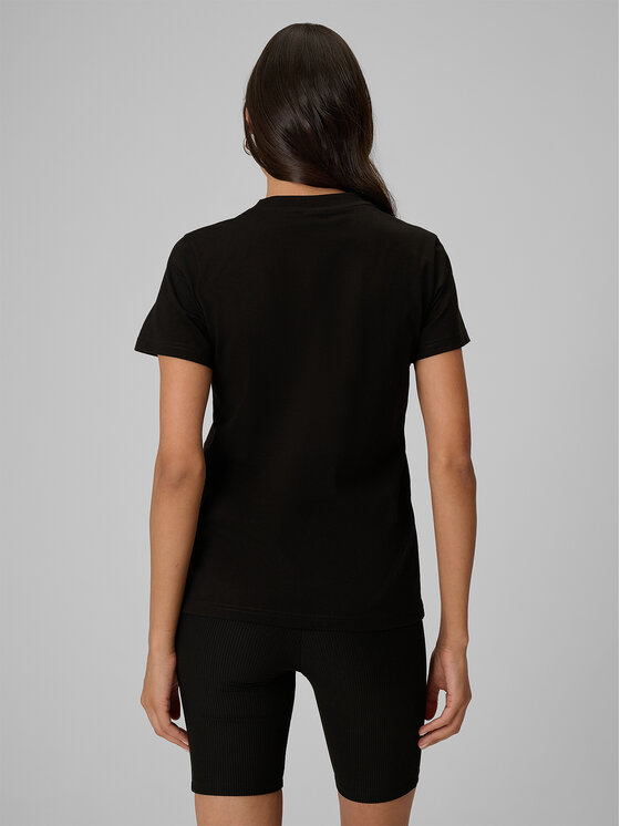 4F 4F T-Shirt TROPIC ORCHID Czarny Regular Fit