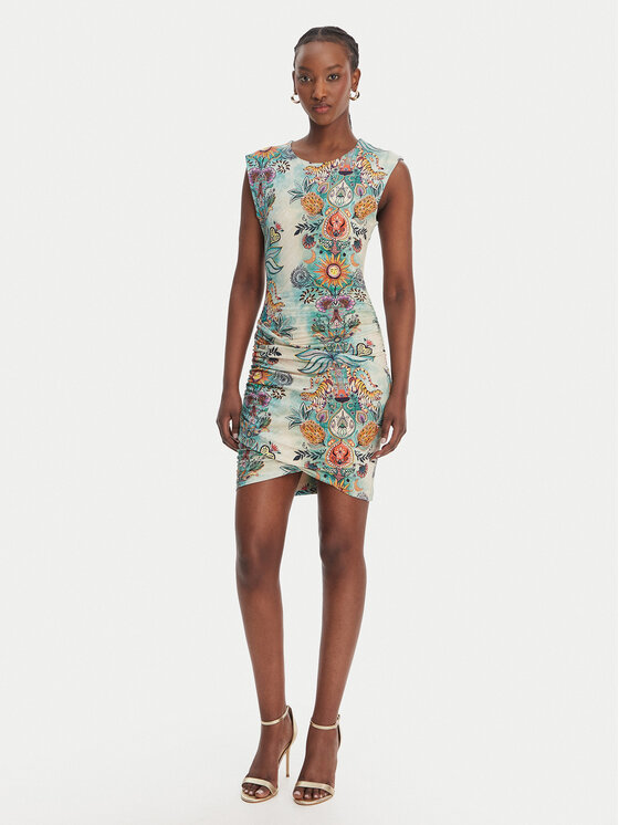 Just Cavalli Just Cavalli Každodenní šaty 80PAOE04 CJ112 Barevná Slim Fit