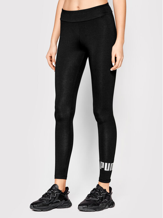 Puma Puma Legginsy Essentials+Metallic 848307 Czarny Slim Fit
