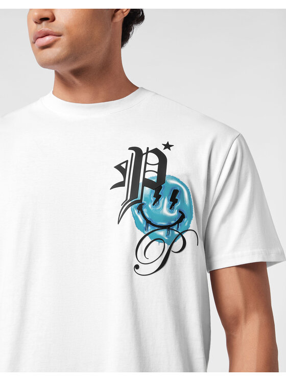 PHILIPP PLEIN PHILIPP PLEIN T-shirt 25629 Bianco Regular Fit