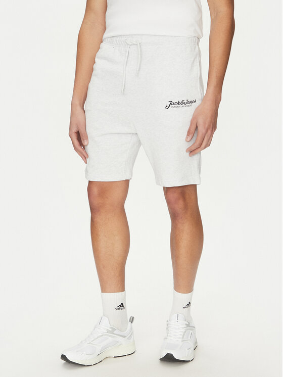 Jack&Jones Jack&Jones Набір футболка і спортивні шорти Beau 12277466 Білий Relaxed Fit