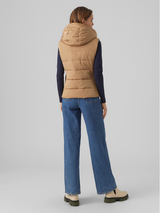 Vero Moda Vero Moda Prsluk 10289835 Smeđa Regular Fit