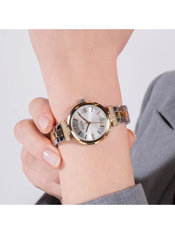 Guess Guess Hodinky GW0762L Stříbrná