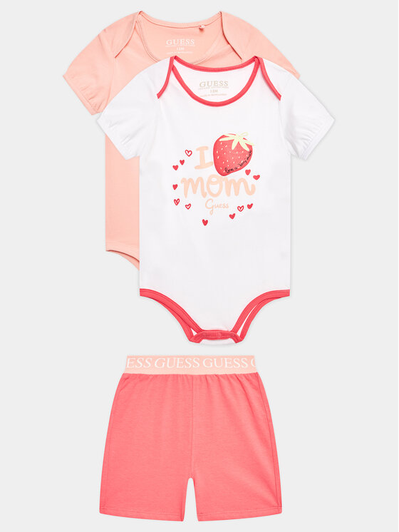 Guess Set 2 perechi de body și pantaloni scurți S3GG01 K6YW1 Colorat Regular Fit