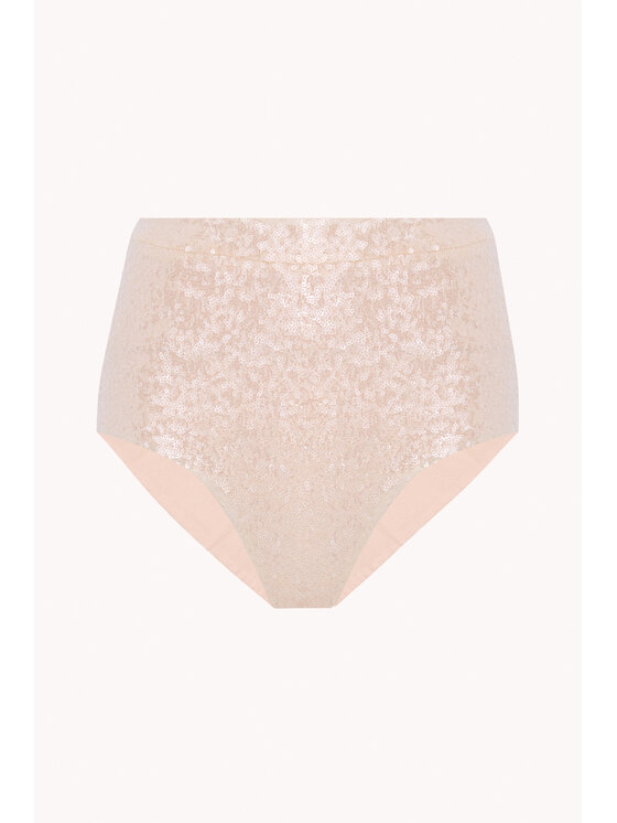 Epuzer Epuzer Szorty materiałowe Sequin mini Biały Standard Fit