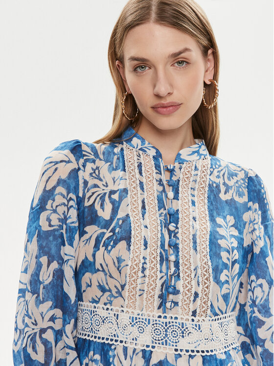 Luisa Spagnoli Luisa Spagnoli Letné šaty Pronuncia 540726 Modrá Regular Fit