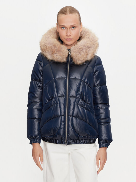 Geox Geox Зимно яке Backsie W4628S T2843 F1624 Тъмносин Regular Fit