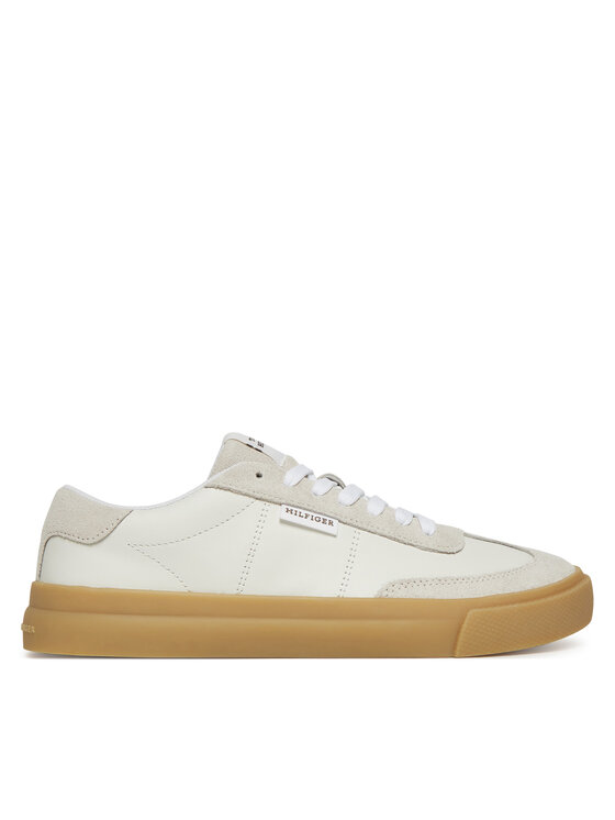 Tommy Hilfiger Tommy Hilfiger Laisvalaikio batai Th Cupset Summer Lth FM0FM05487 Balta
