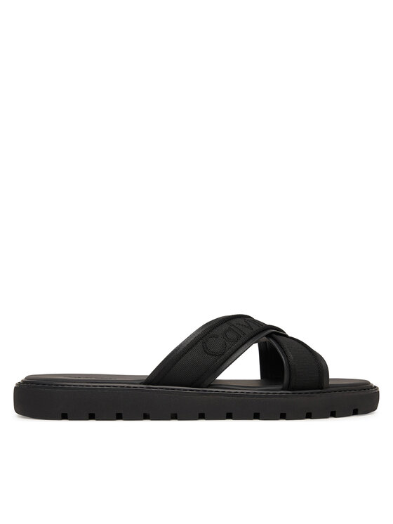 Calvin Klein Calvin Klein Klapki Sq Molded Sandal Xcross Wb HM0HM02101 Czarny