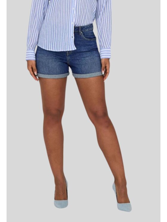 ONLY ONLY Pantaloncini di jeans 15321381 Blu Slim Fit