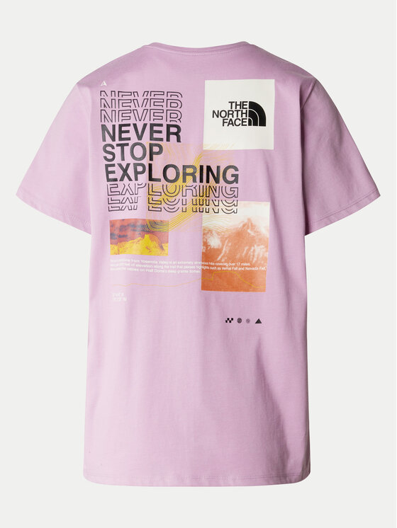 The North Face The North Face Funkční tričko Foundation Mountain NF0A882V Růžová Regular Fit