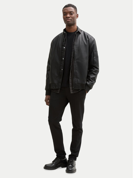 Tom Tailor Denim Tom Tailor Denim T-särk 1043491 Must Regular Fit