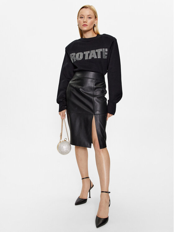 ROTATE ROTATE Svetr Firm Rhinestone 100115100 Černá Regular Fit