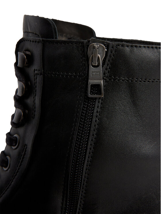 Tommy Hilfiger Tommy Hilfiger Μπότες Th Everyday Class Termo Lth Boot FM0FM04658 Μαύρο